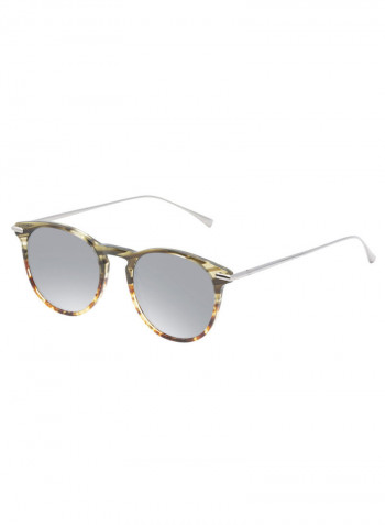 Men's Round Frame Sunglasses - Lens Size: 49 mm