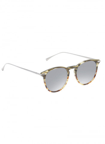 Men's Round Frame Sunglasses - Lens Size: 49 mm