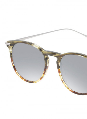 Men's Round Frame Sunglasses - Lens Size: 49 mm