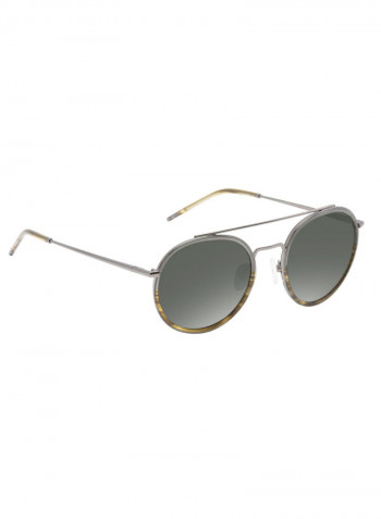 Men's Round Frame Sunglasses - Lens Size: 52 mm