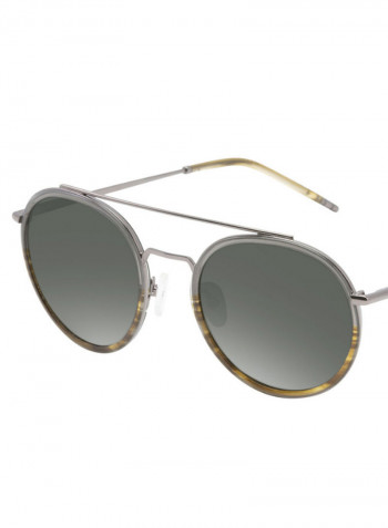 Men's Round Frame Sunglasses - Lens Size: 52 mm