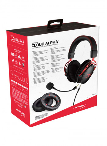 Cloud Alpha Gaming Headset For PS4/PS5/XOne/XSeries/NSwitch/PC Black