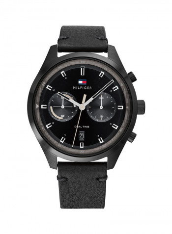 Men's Leather Analog Wrist Watch 1791731
