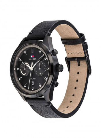 Men's Leather Analog Wrist Watch 1791731