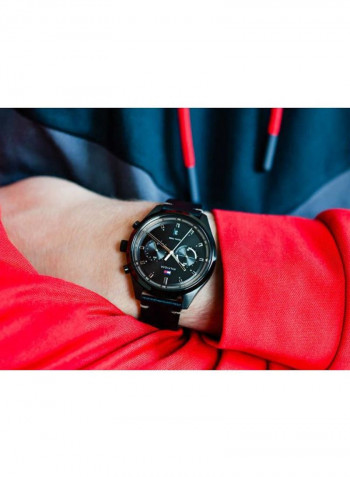 Men's Leather Analog Wrist Watch 1791731
