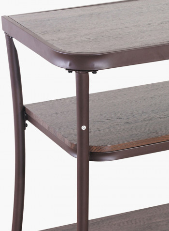 Apollo Rectangular Sofa Table Brown 135 x 81 x 41centimeter