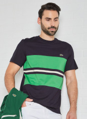 Colourblock Crew Neck T-Shirt Navy/Green reviews Colourblock Crew Neck T-Shirt Navy/Green