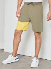 Colourblock Fleece Shorts Khaki/Yellow reviews Colourblock Fleece Shorts Khaki/Yellow