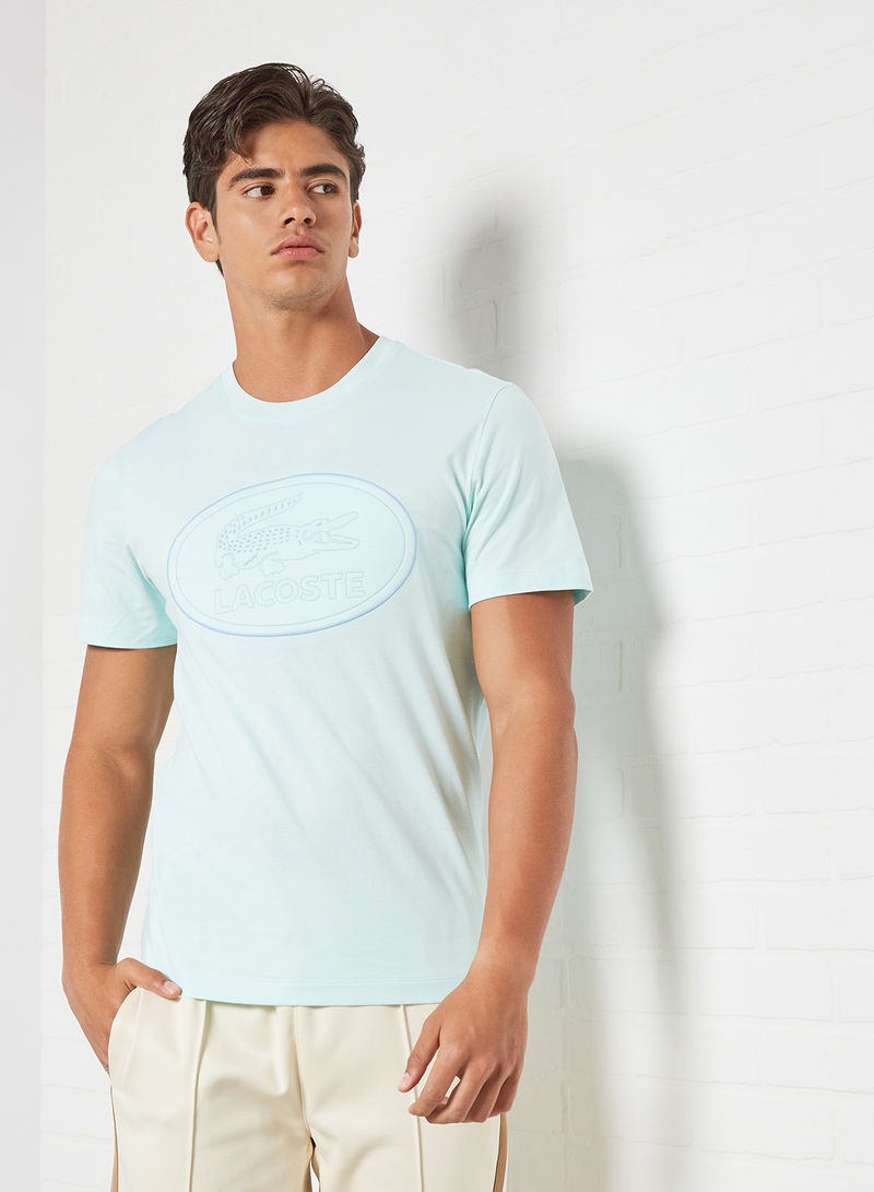 Embroidered Logo T-Shirt Turquoise