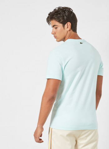 Embroidered Logo T-Shirt Turquoise