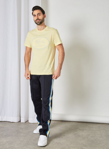 Logo Embossed T-Shirt Pale Yellow