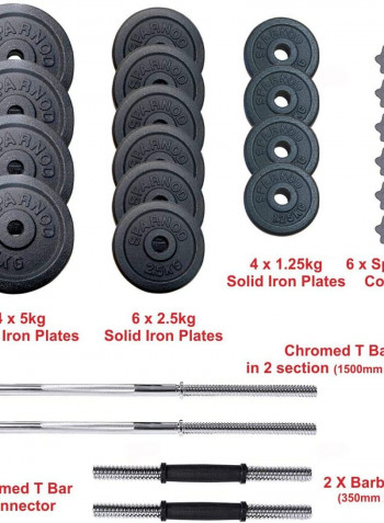 Adjustable Dumbbells Set With Case 50kg