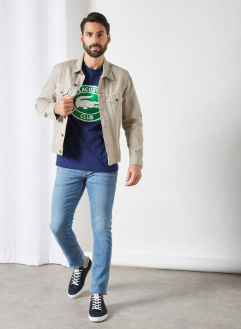 Oversized Club Badge T-Shirt Scille