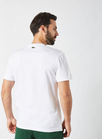 Oversized Club Badge T-Shirt White
