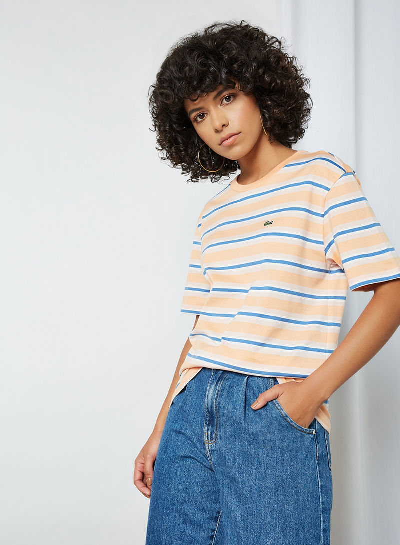 Striped Cotton T-Shirt Multicolour