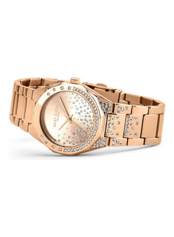 Women's Rose Gold Watch With Rose Gold Dial