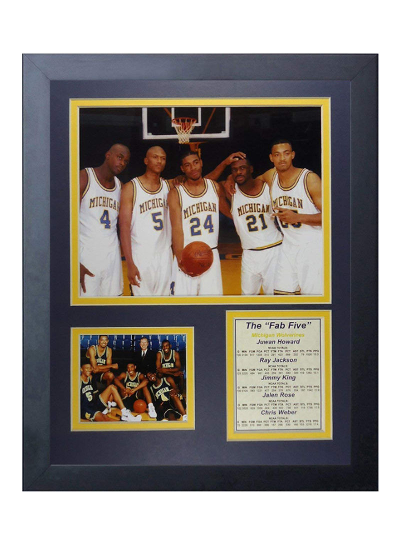 Fab Five Collage Photo Frame Blue 1 x 15 x 12inch