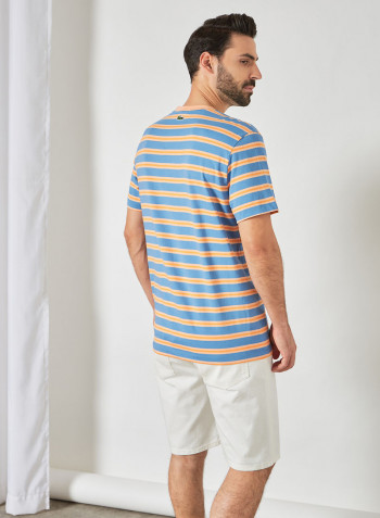 Striped Crew Neck T-Shirt Multicolour