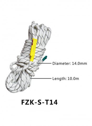 3-Piece Safety Braided Rope Set White 10meter