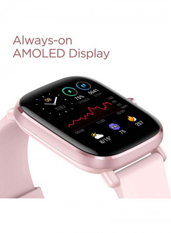 GTS 2 mini Smartwatch With Sp02 level Measurement Flamingo Pink