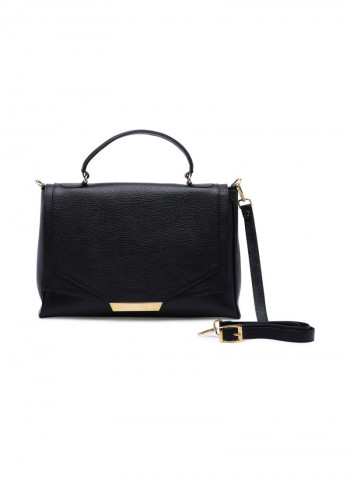 Lady Code Satchel Bag Black