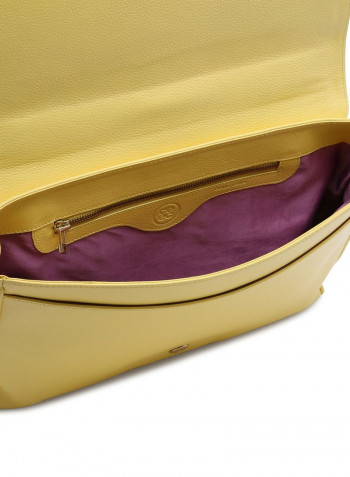 Lady Code Satchel Bag أصفر/أحمر