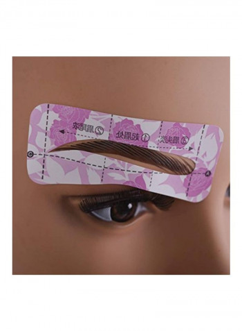 Pair Of 36 Eyebrow Shaping Card Multicolour