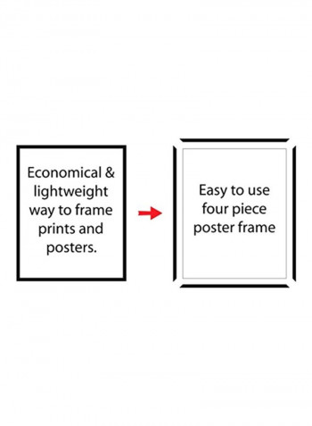 2-Piece Poster Frame Black 18x24inch