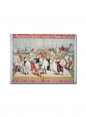 Barnum And Bailey Greatest Show On Earth Canvas Wall Art Multicolour 18 x 24inch