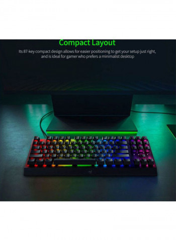 BlackWidow V3 Tenkeyless Wired Gaming Keyboard 36.2x15.5x4.1cm Black