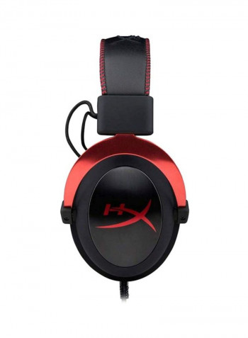 Cloud II Wired Over-Ear Gaming Headphones For PS4/PS5/XOne/XSeries/NSwitch/PC Black/Red
