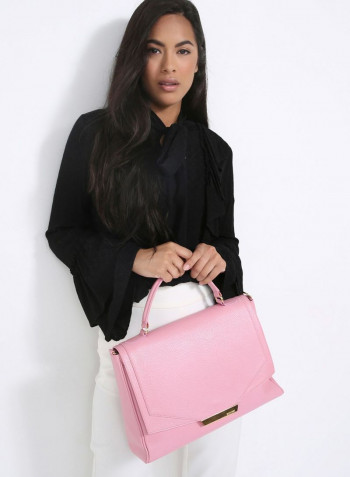 Lady Code Satchel Bag وردي