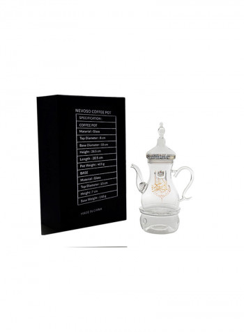 3-Piece Nevoso Coffee Pot 1L Clear