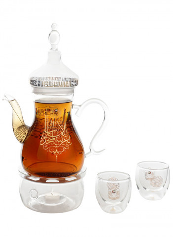3-Piece Nevoso Coffee Pot 1L Clear