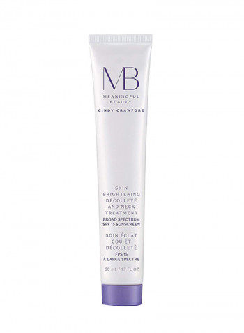 Skin Brightening Décolleté & Neck Treatment Spf 15 Lifting And Firming Crème