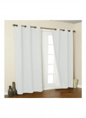 Weathermate Cotton Window Curtain Panel White 80x84inch