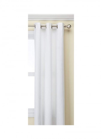Weathermate Cotton Window Curtain Panel White 80x84inch