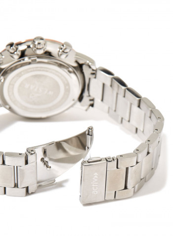 Men's Stainless Steel Quartz Analog Wrist Watch With Calender Display 90216SPN607