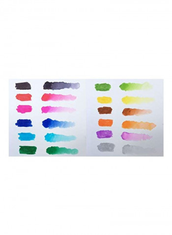 12-Piece Zig Clean Colour Real Brush Markers Multicolour