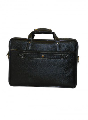 Genuine Leather Designer Office Bag For Travel Black