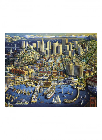 1000-Piece San Francisco Jigsaw Puzzle Set