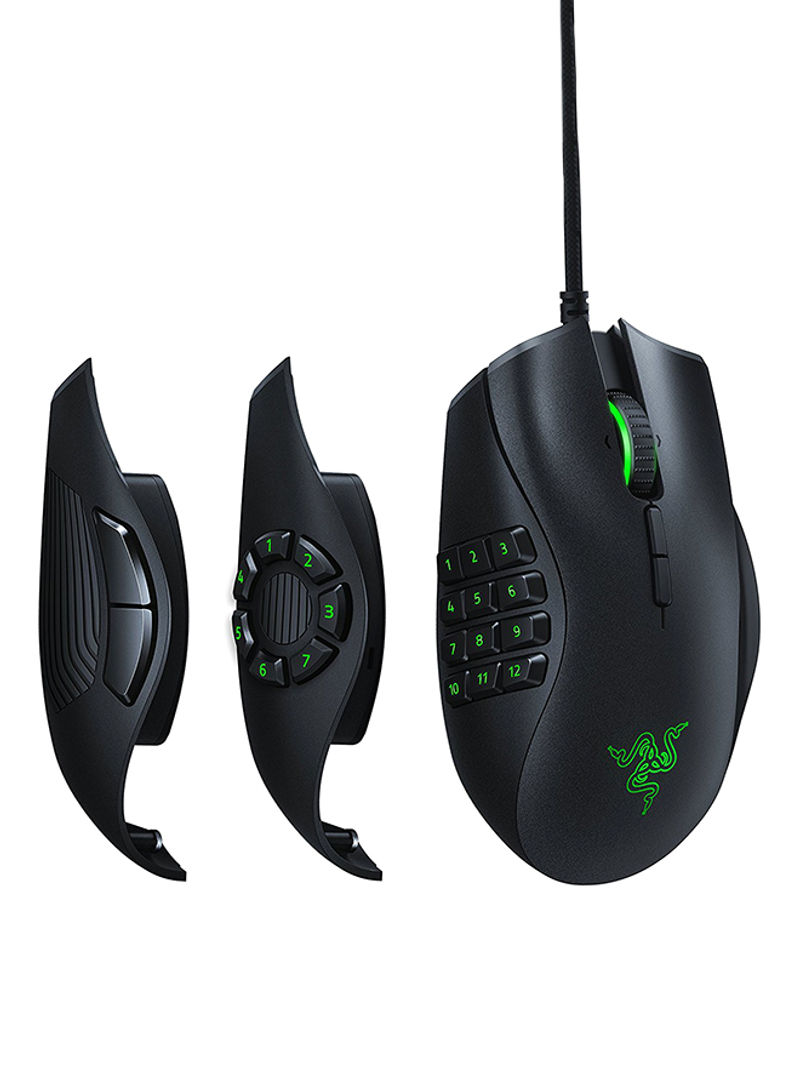 Naga Trinity - Chroma Gaming Mouse Interchangeable Side Plates With Up To 19 Programmable Buttons Black