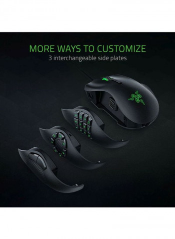 Naga Trinity - Chroma Gaming Mouse Interchangeable Side Plates With Up To 19 Programmable Buttons Black