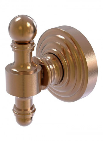 Retro Wave Robe Hook Brushed Bronze 2x2x2.5inch