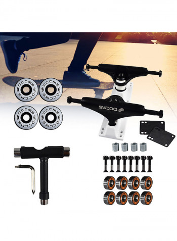 Professional Skateboard Wheels Assembly Competition Dedicated Bracket Parts Kit 21x12x14cm