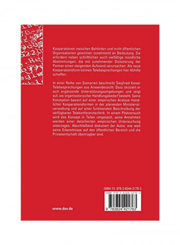 Telebesprechungen In Der Planenden Ministerialverwaltung Paperback