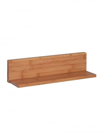 Bamboo L Wall Shelf with Mounting Hardware Bamboo 15.8x3.9x4.5inch