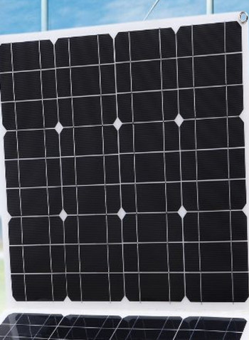Flexible Solar Panel With USB LED Display Controller Kit Black/White/Blue 55 x 43centimeter