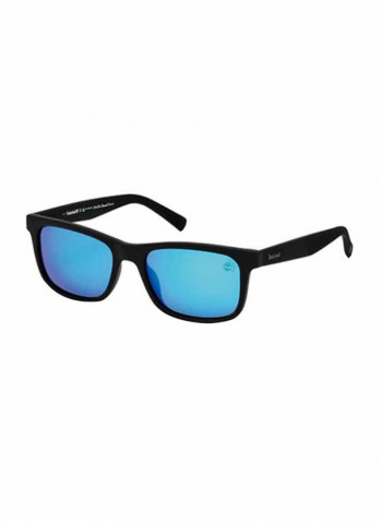 Men's Full-Rimmed Rectangular Sunglasses - Lens Size: 55 mm