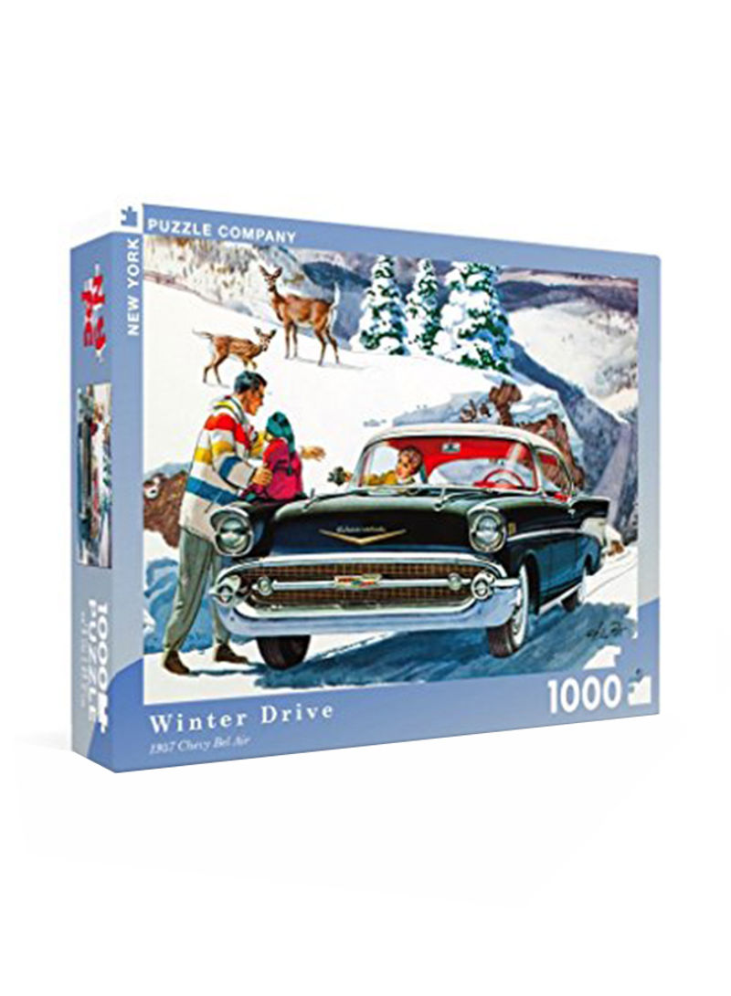 1000-Piece Winter Drive Jigsaw Puzzle 26.6 x 19.25inch